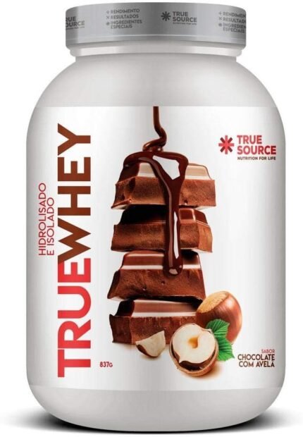 True Source True Whey (837G) - Hidrolisado E Isolado - Sabor Chocolate C/ Avelã